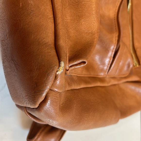 Faux Leather Backpack with shoulder strap - Picture 5 of 8